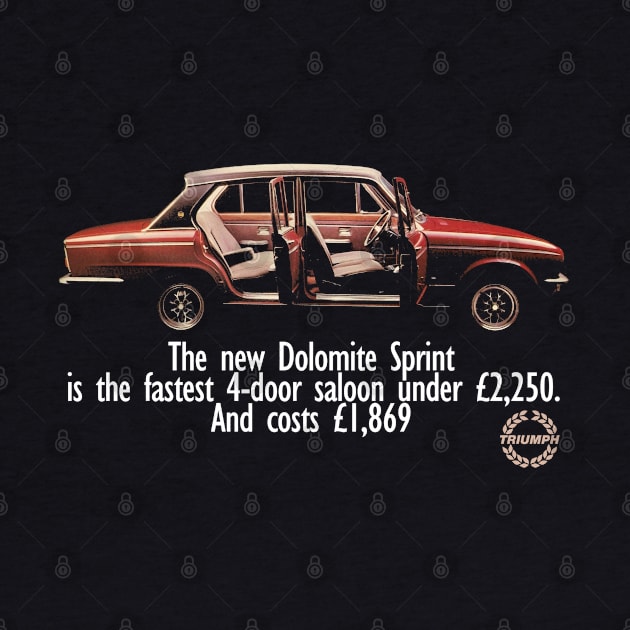 TRIUMPH DOLOMITE SPRINT - advert by Throwback Motors